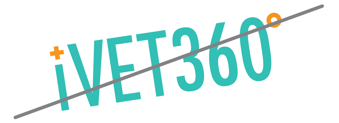 DO NOT rotate the iVET360 logo.