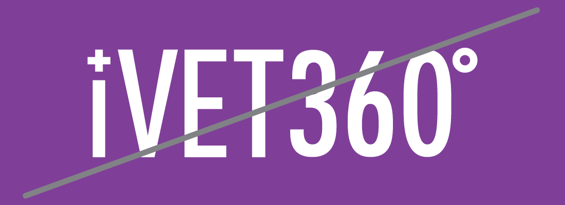 DO NOT place the iVET360 logo on a non-brand colored background.