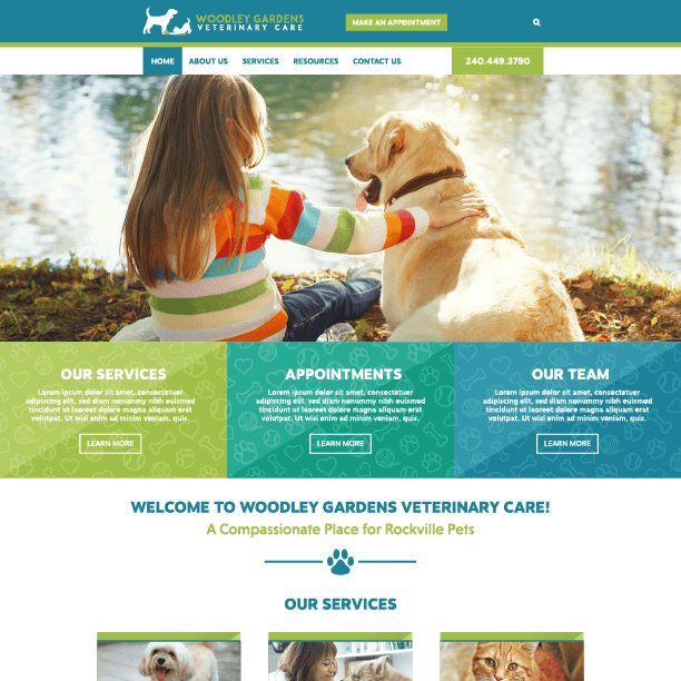 Industry Leading Veterinary site Design & Development
