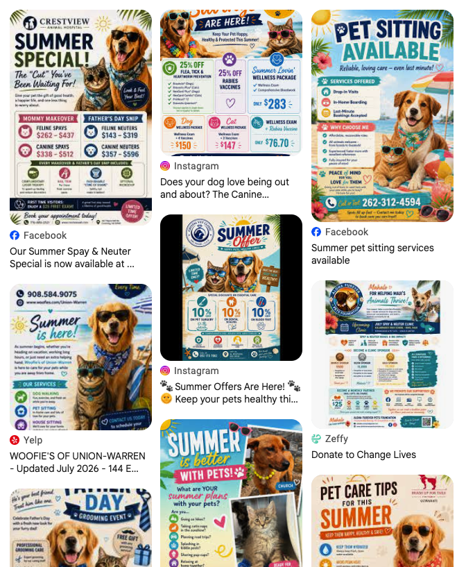 Veterinary Hospital AI Slop Offers