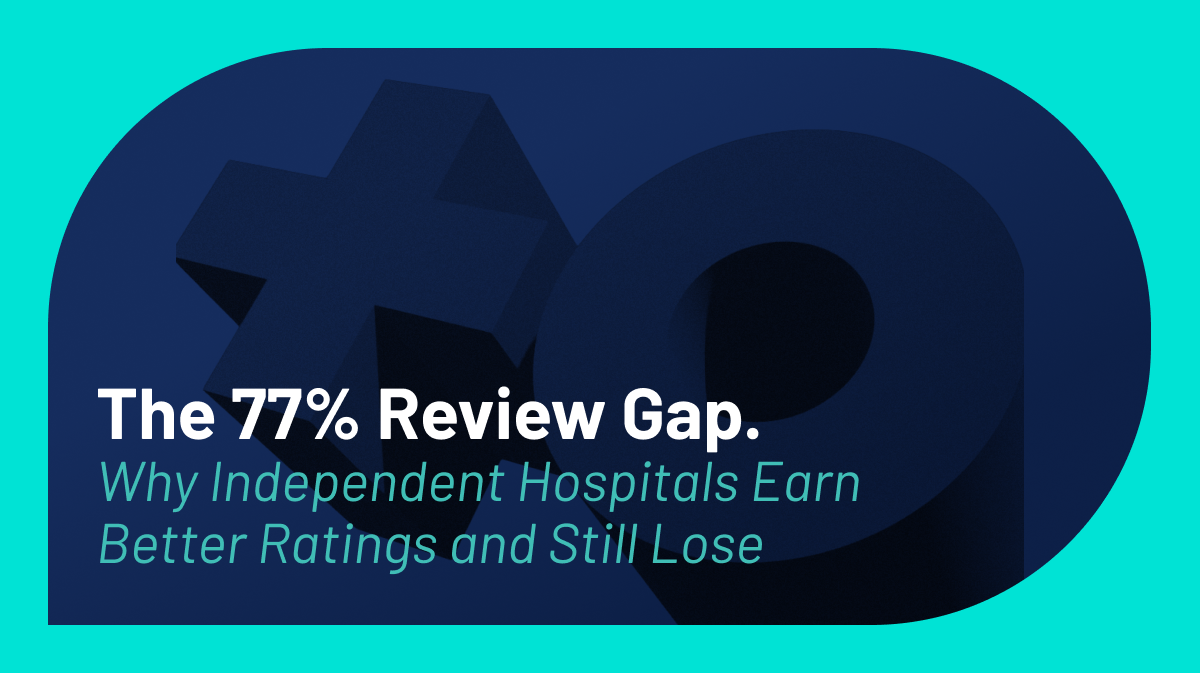 The 77% Review Gap: Independent Hospitals Earn Better Ratings and Still Lose